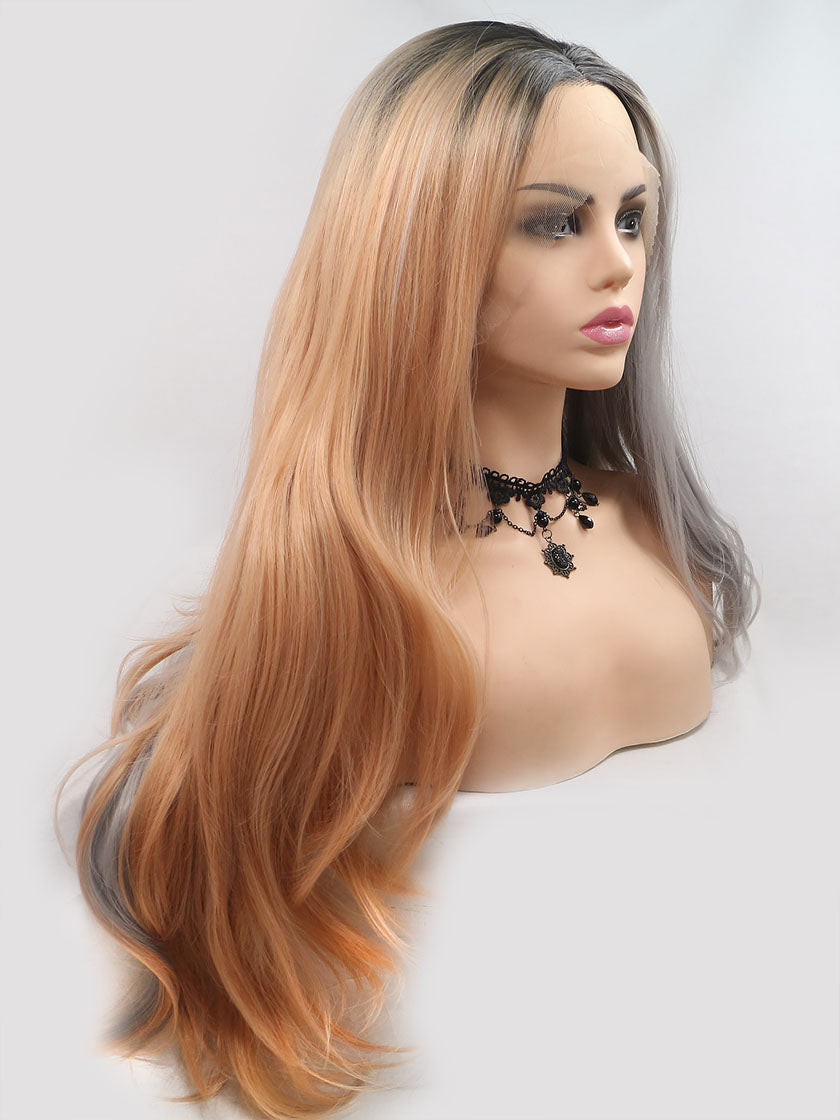 Double-sided girl Lace Front Wig