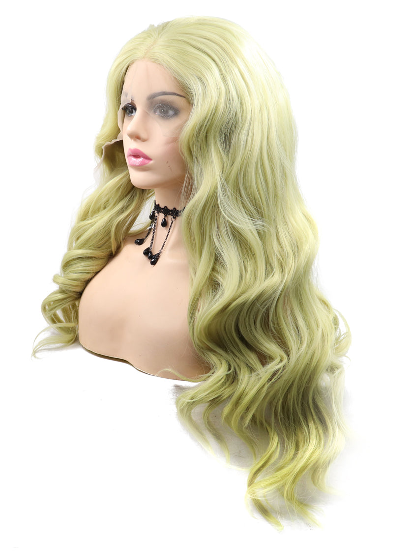 Mustard Synthetic Lace Front Wig