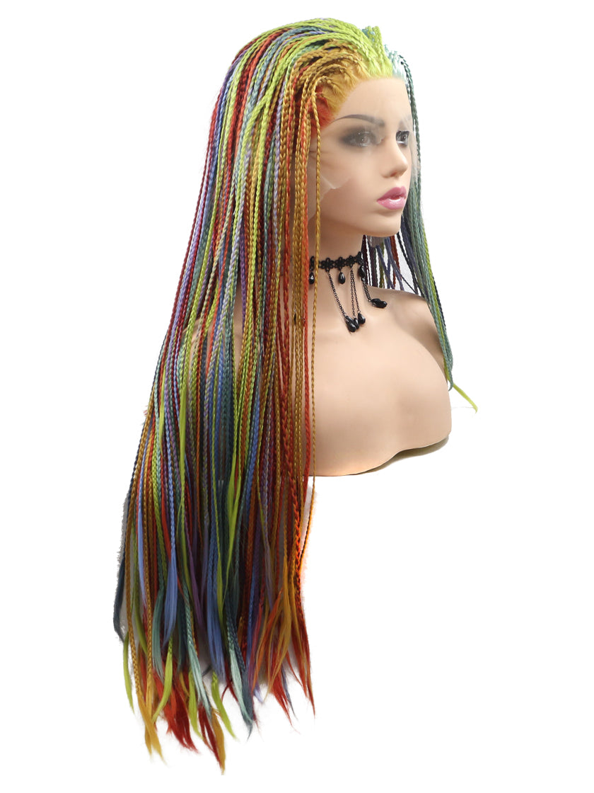 Rainbow Synthetic Lace Front Wig