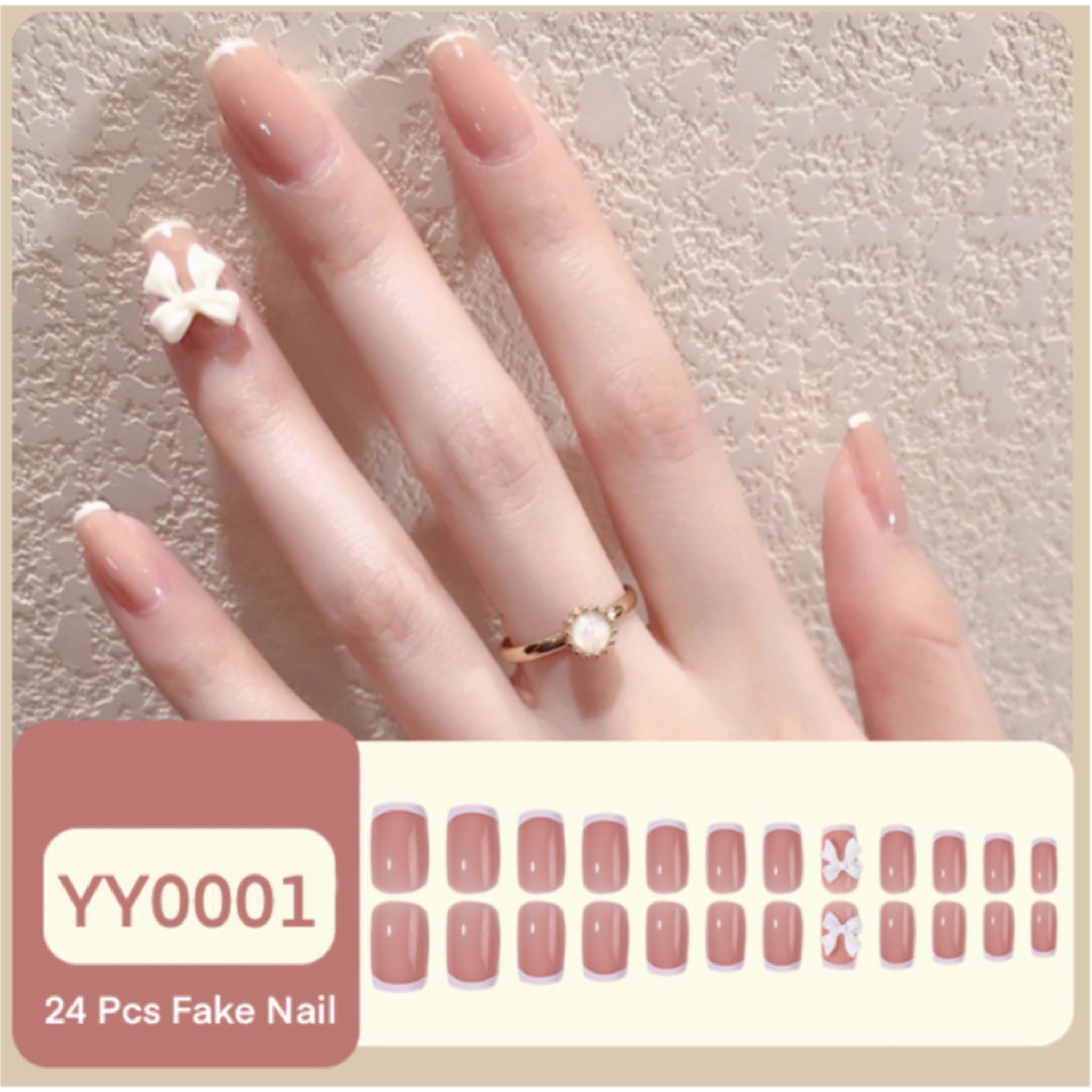 24Pcs Beauty  Fashion Fake Nails